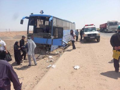  انحراف اتوبوس در آرادان ۴۸ مصدوم برجای گذاشت