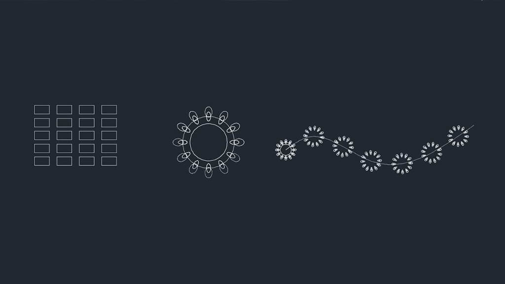 آموزش دستور Array برای کپی برداری آرایه ای اتوکد