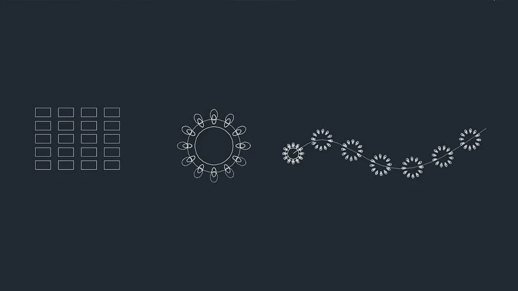آموزش آموزش دستور Array برای کپی برداری آرایه ای اتوکد