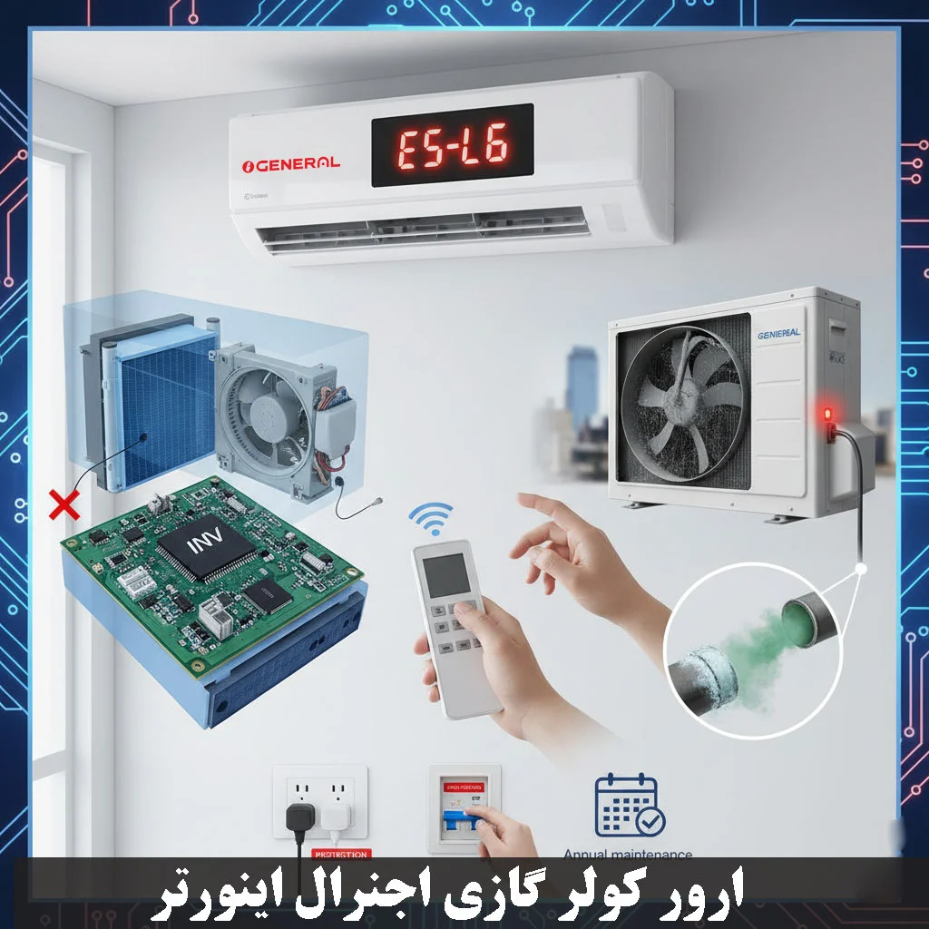 ارور کولر گازی اجنرال اینورتر
