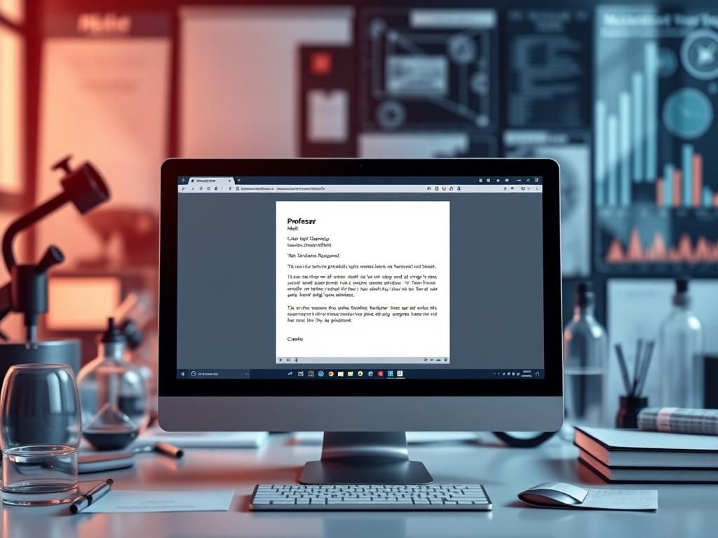 ایمیل معرفی رزومه و علاقه تحقیقاتی به استاد