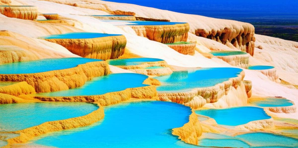 ۱۰ نمونه از باداب سورت در جهان | چشمه های تراورتن دیدنی