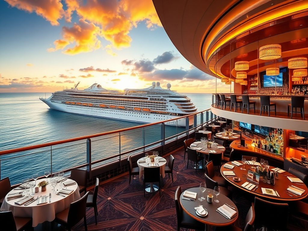 رستوران ها و بار کروز ایبرو استار | تجربه ای لوکس و متنوع
